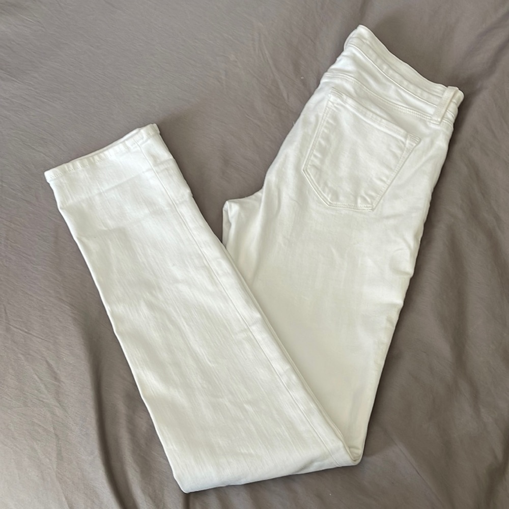 Jbrand jeans white straight leg 27